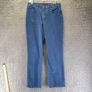 Lee Jeans Womens 10 Blue Relaxed Fit Stretch Denim Comfort Waist Classic Style
